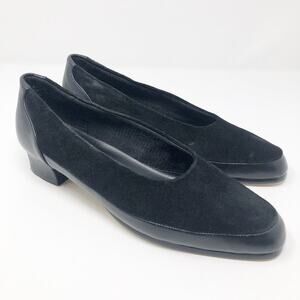 Beacon Euroflex Leather Suede Round Toe Shoes Size 9.5
